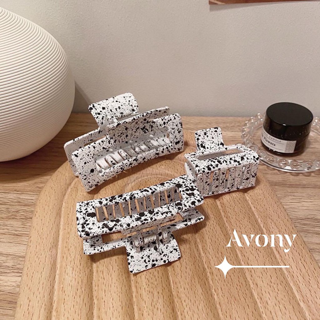 Kẹp tóc nữ thời trang theo trend HOT màu bò sữa ( màu trứng cút)