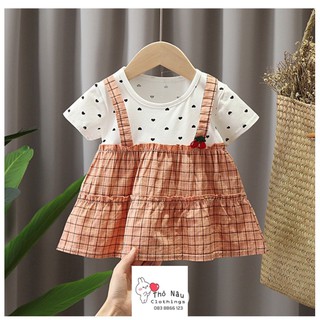 VÁY YẾM CHERRY CUTE CHO BÉ GÁI