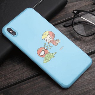 Ốp lưng điện thoại Iphone 6 plus Spider Man vs Iron Man mỏng thời trang