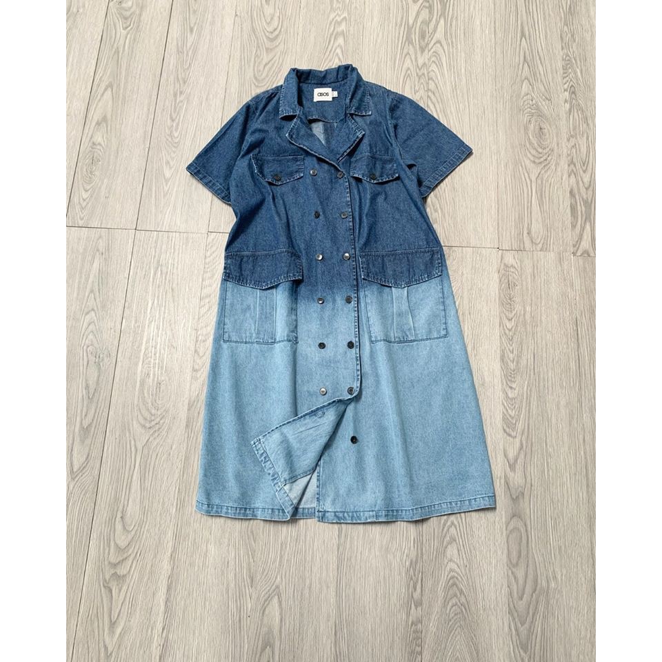 Đầm jean được xử lý Ombre độc lạ size S M L giá 250K