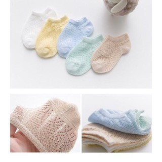 Túi 5 đôi Tất (Vớ) lưới cho bé trai bé gái 1-5 tuổi. Ảnh thật