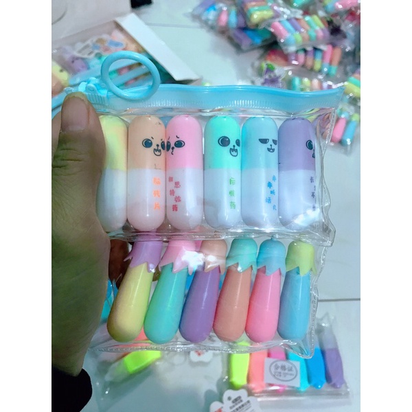 sét 6 bút nhớ dòng kute