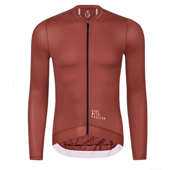 Áo đạp xe dài tay Monton Traveler Max - Đỏ