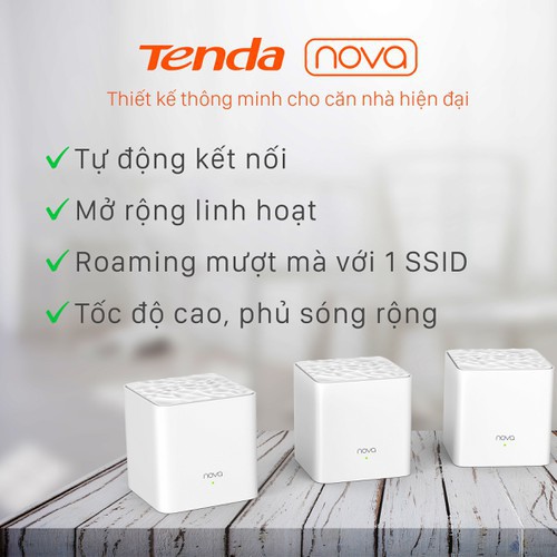 Mesh Wifi Tenda Nova MW3 Chính hãng (1 pack)