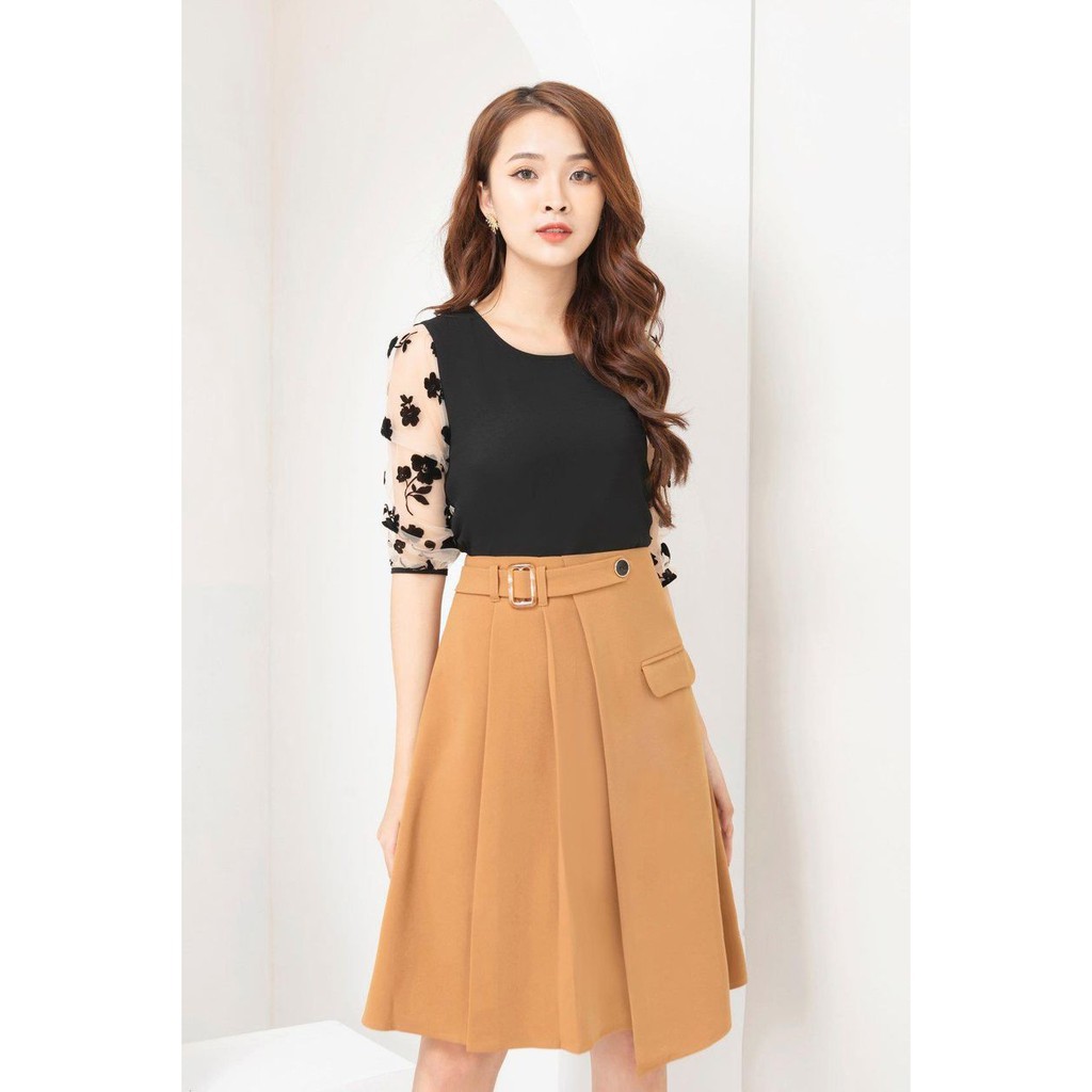 Áo sơ mi lụa phối ren cao cấp, mềm mát, công sở, thanh lịch, lên dáng chuẩn có size to bigsize