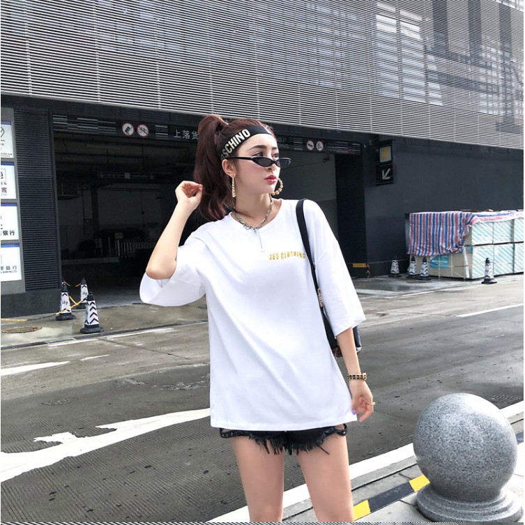 Áo thun unisex tay lỡ form rộng oversize nam nữ 'Cảnh Báo Nguy Hiểm' Vàng Gold Siêu Đẹp - áo phông rộng basic dáng xuông