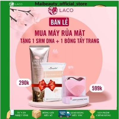 Máy rửa mặt Laco luxury 3in1 - Tặng ngay sữa rửa mặt và bông tẩy trang