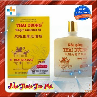 (CHÍNH HÃNG) DẦU GỪNG THÁI DƯƠNG XOA BÓP NÓNG lọ 6ml, 24ml