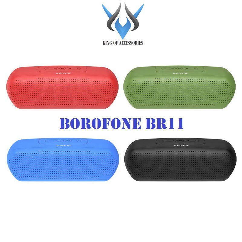 Loa bluetooth cao cấp Borofone BR11 Erudite hỗ trợ AUX, TF card, USB, FM, Pin 5H (Màu ngẫu nhiên)