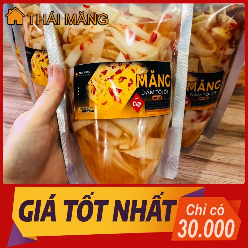 Măng dấm tỏi ớt 30k/1 hộp giòn giòn cay cay