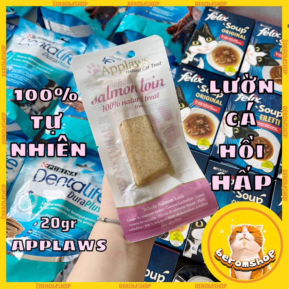 100% THỊT THĂN TƯƠI HẤP ĂN LIỀN CHO MÈO CỰC NGON APPLAWS 3 VỊ NHẬP ĐỨC GIÁ CỰC RẺ