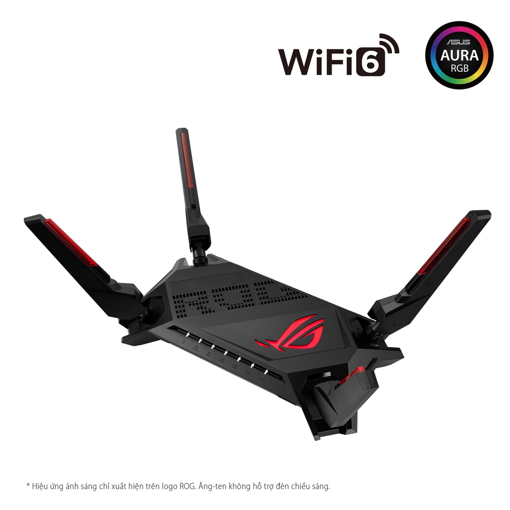 Router Wifi 6 ASUS GT-AX6000 Chuẩn AX6000 Hai Băng Tần Kép (Cực Hầm Hố Dành Cho Game Thủ) - Hàng Chính Hãng