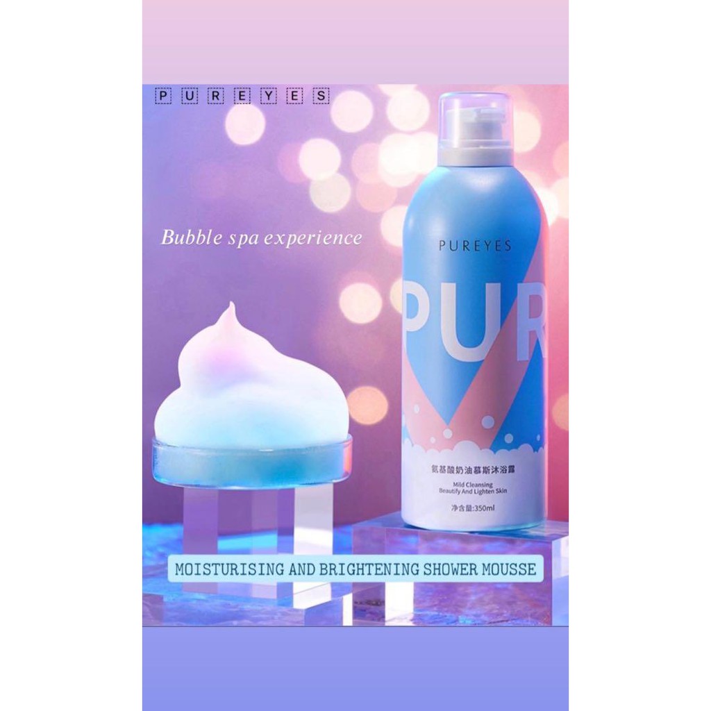 SỮA TẮM  TẠO BỌT PUREYES, SỮA TẮM  PUREYES 350ML