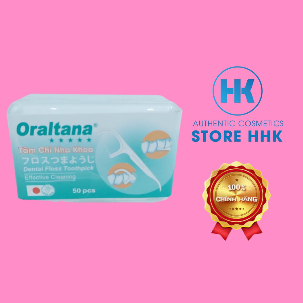 Tăm chỉ nha khoa Oraltana - 50 cái/hộp (Chính Hãng)