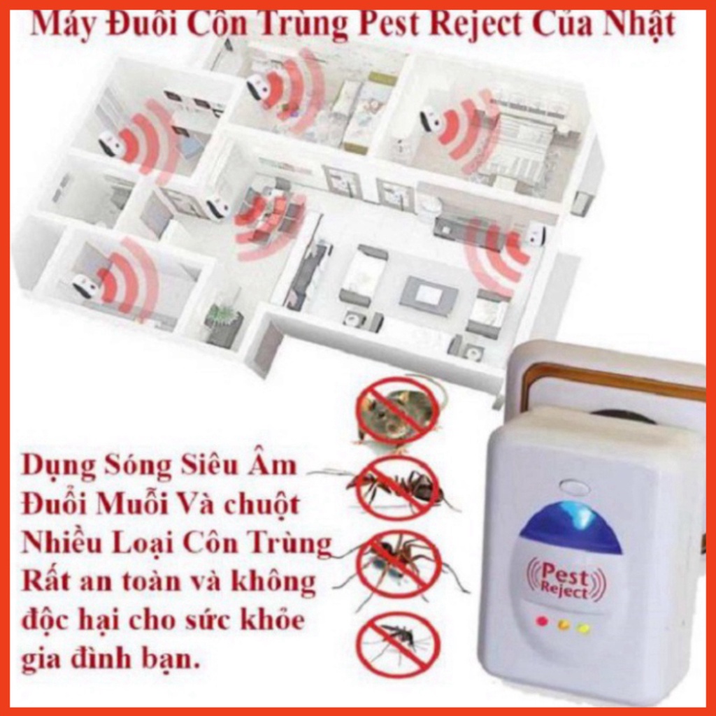 Thiết Bị Đuổi Côn Trùng Pest Reject - Máy Đuổi Chuột An Toàn Tuyệt Đối