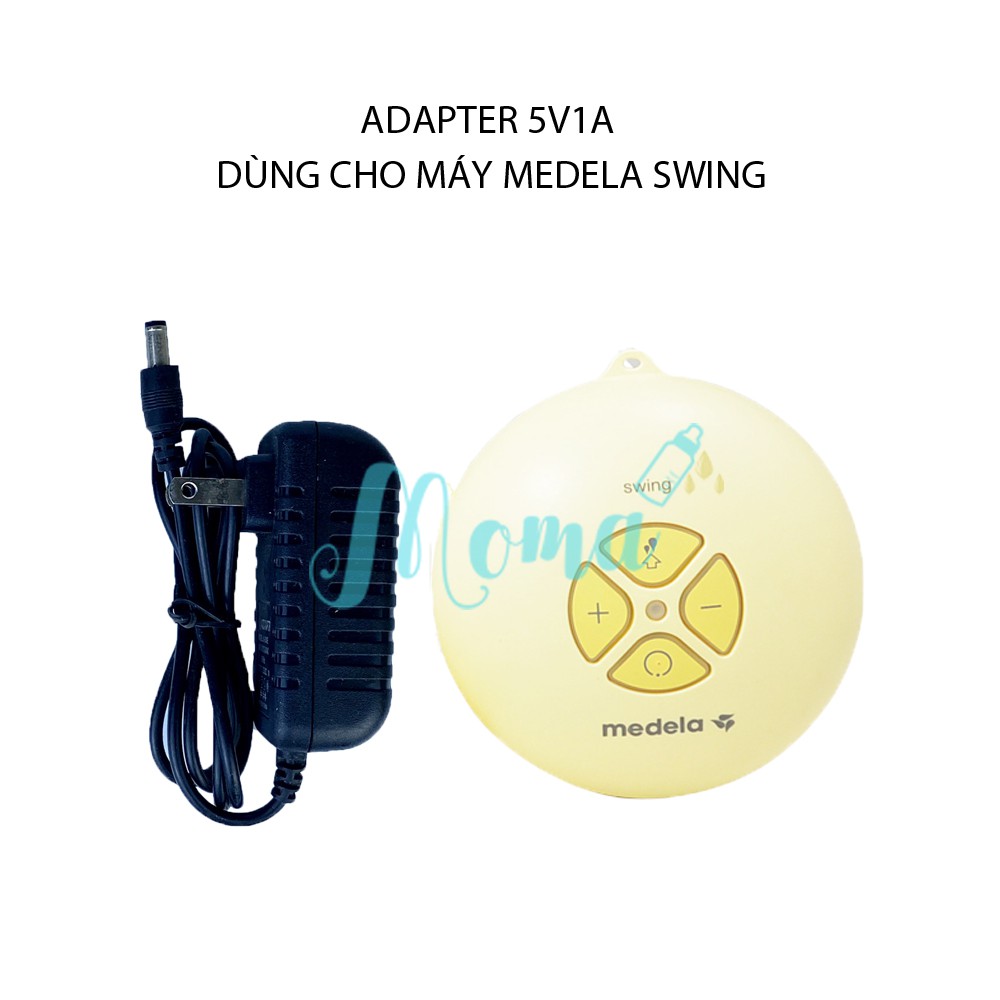 Sạc dùng cho máy hút sữa Medela Swing, Adapter nguồn điện dùng 220V, cục chuẩn đầu ra 5V1A, mới 100%