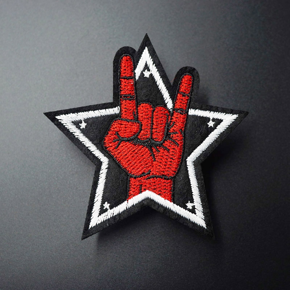 Sticker Ủi Thêu Hình Phong Cách Rock Hippie