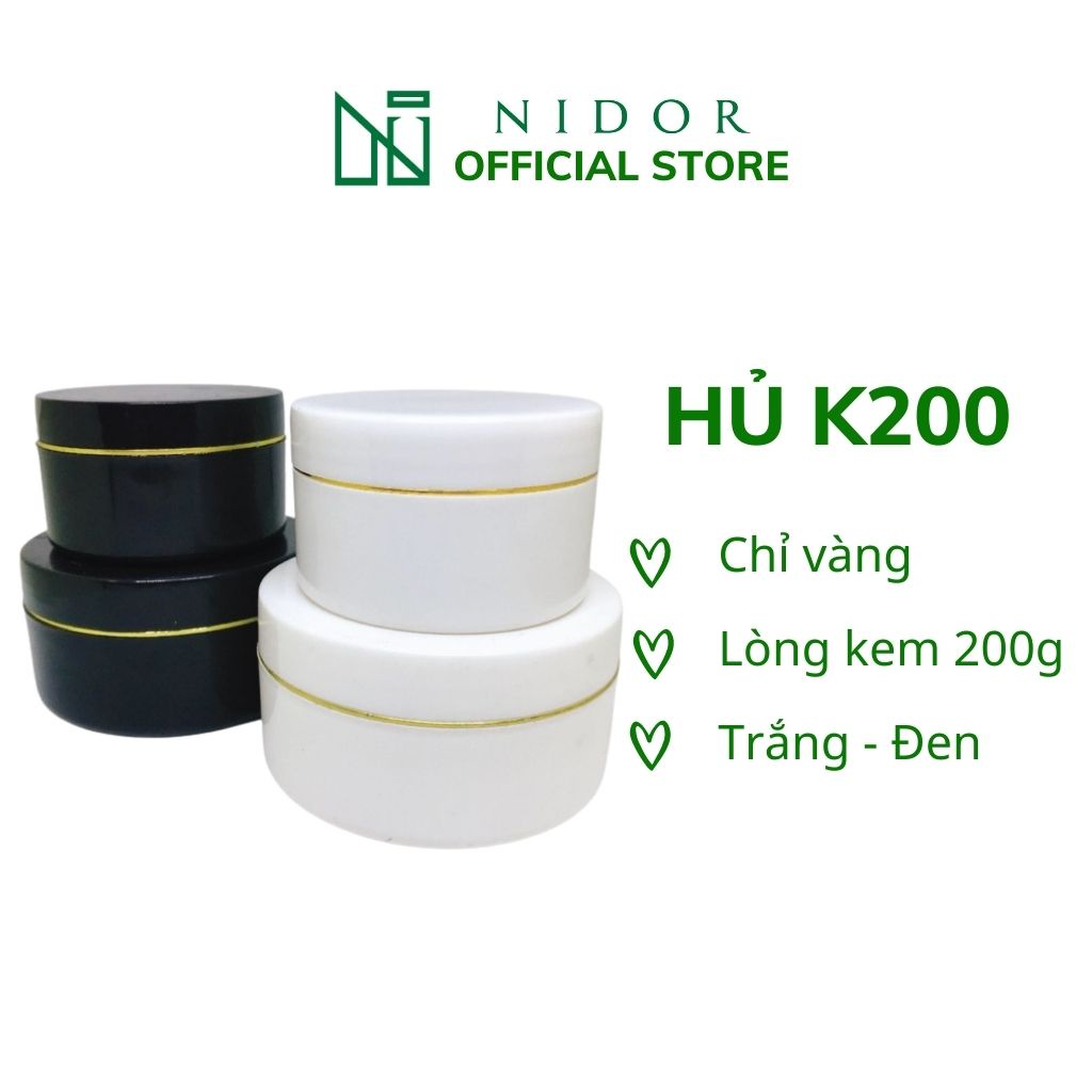 Hủ nhựa K200 đựng kem body - Hủ mỹ phẩm 250g