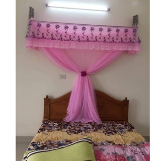 Màn khung xếp(kèm khung) 2x2.2x2.1m chất lượng cao, Tuyn lạnh, mềm mịn...