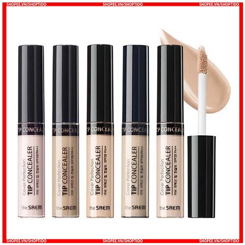 Kem Che Khuyết Điểm [ Hàng Cao Cấp ] Kem Che Khuyết Điểm The Saem Cover Perfection Tip Concealer (6.5g) | BigBuy360 - bigbuy360.vn