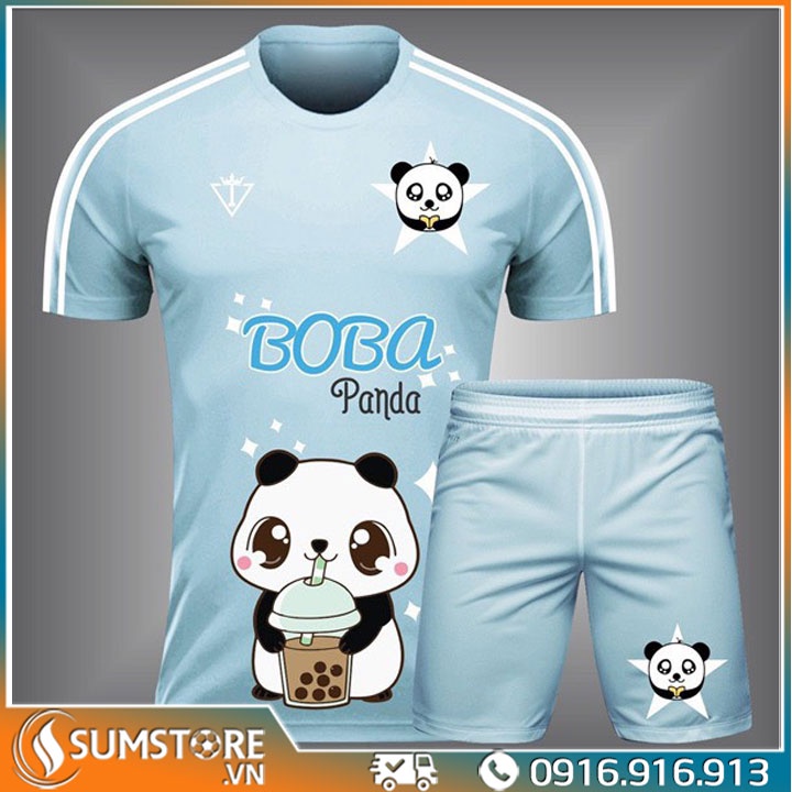 Bộ thể thao kute nam nữ độc nhất - Panda Xanh 02