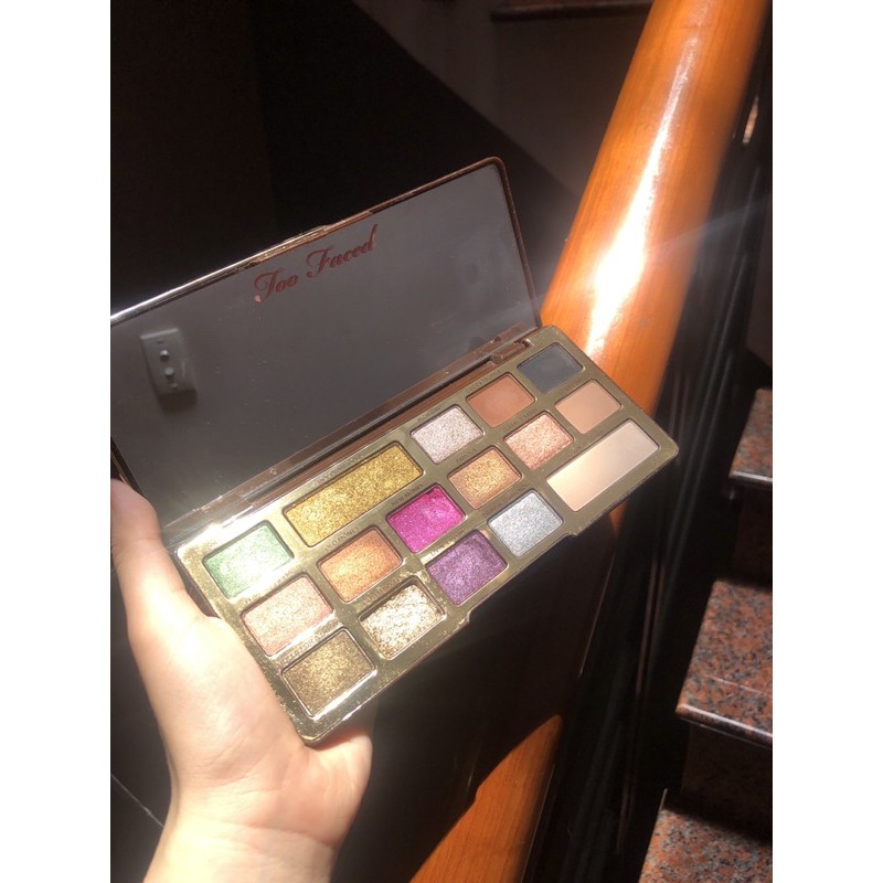 ( Thanh lý ) Bảng phấn mắt đình đám Too Faced Chocolate Gold eyeshadow palette ( có ảnh thật ) too faced chocolate gold