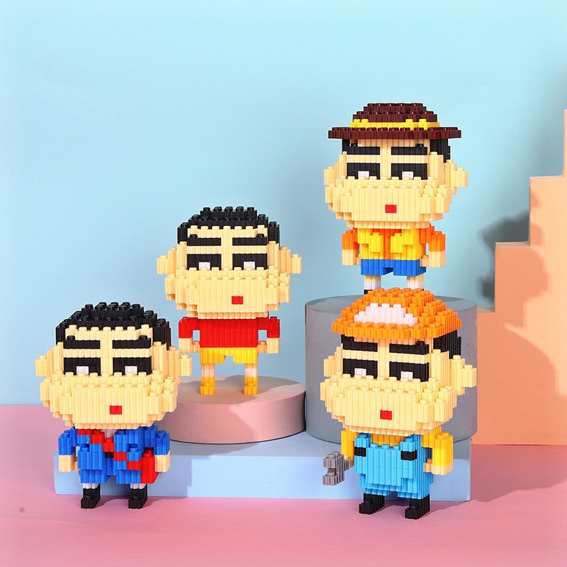Lego Xiaoxin 3D nhân vật dễ thương - BST đồ chơi lắp ráp Mô hình Shin cậu bé bút chì cute mẫu Hot trend