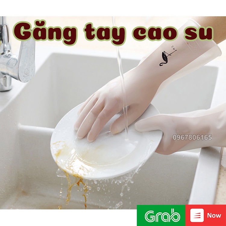 Găng Tay Cao Su SIÊU DAI - SIÊU BỀN – Rửa bát, vệ sinh, làm vườn – Bảo vệ da tay