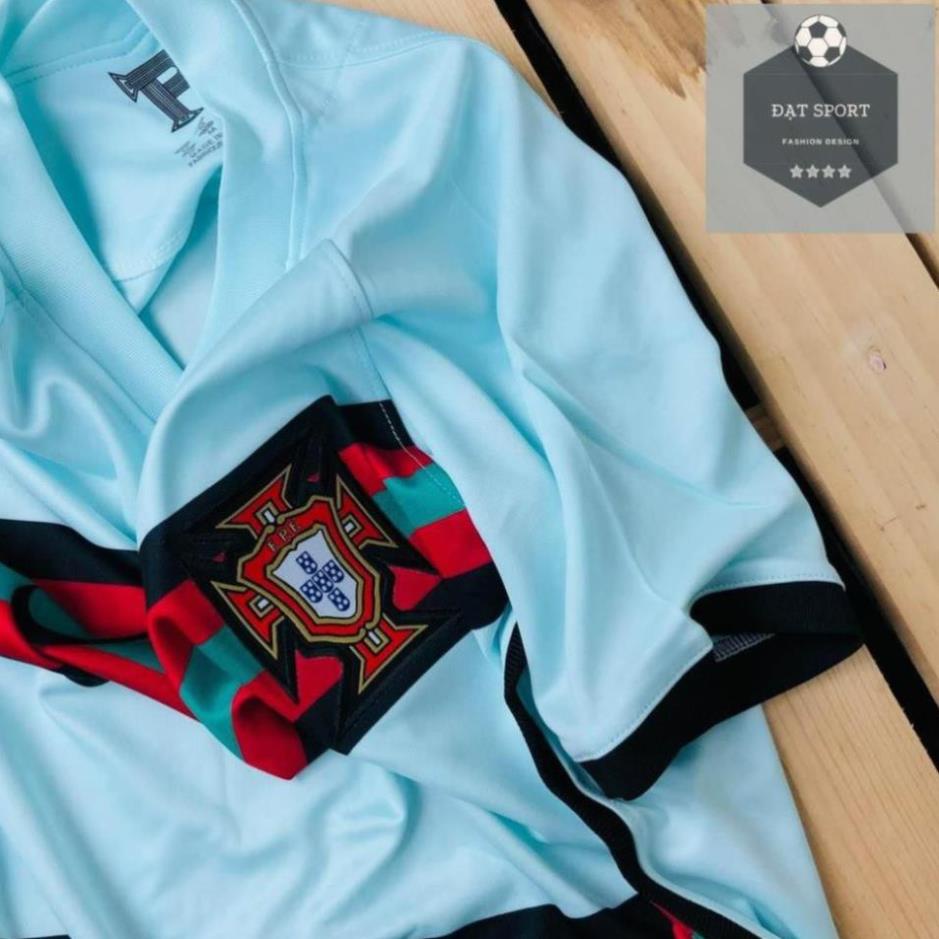 Bộ quần áo thể thao,áo bóng đá,đá banh đội tuyển Bồ Đào Nha 2021 - 2022 vải gai Thái,mềm,mát,mịn,thấm hút mồ hôi.