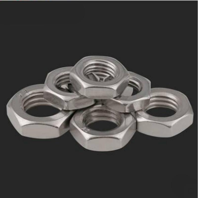 Đai Ốc Lục Giác Bằng Thép Không Gỉ DIN439 M3 M4 M5 M6 M8 M10 - M20 304