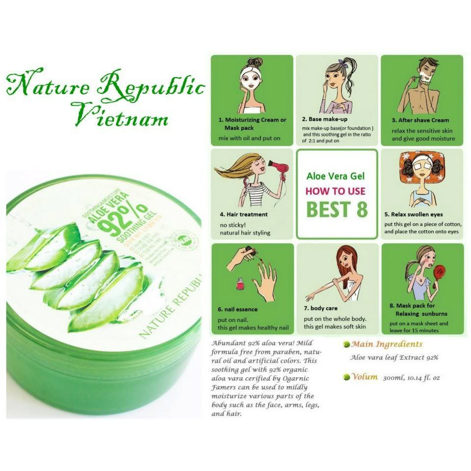 Gel Dưỡng Da Aloe Vera Nature Republic Hàn Quốc