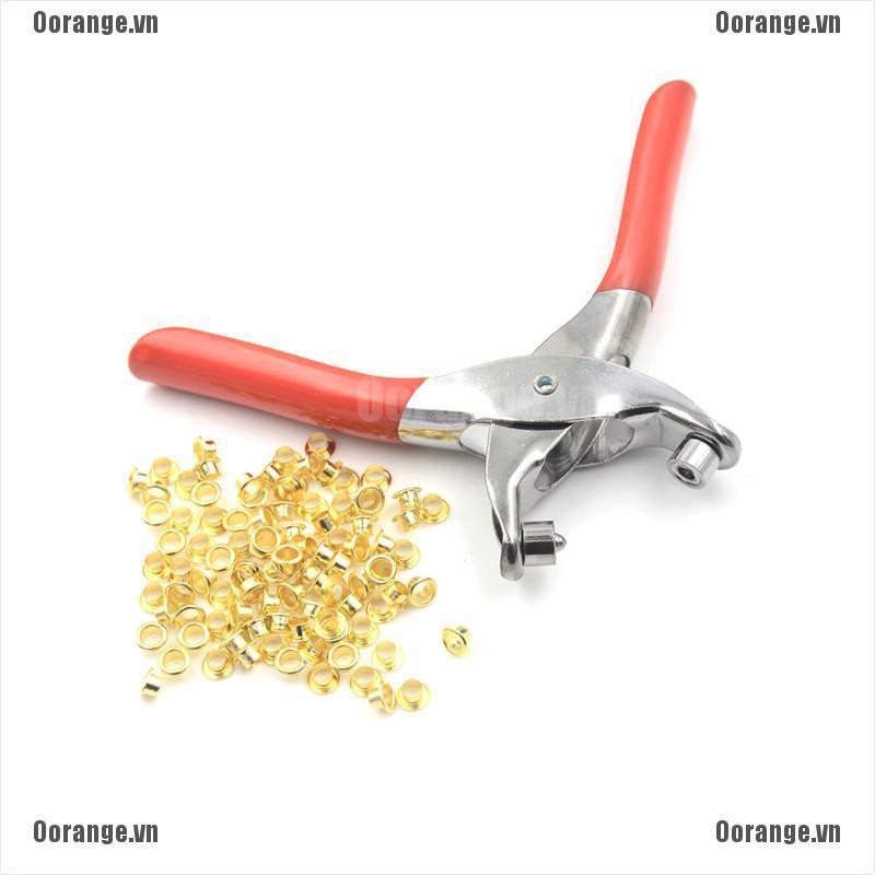 Mt Kìm Kẹp Đinh Tán Với 100 Lỗ Cho Túi / Giày / Da