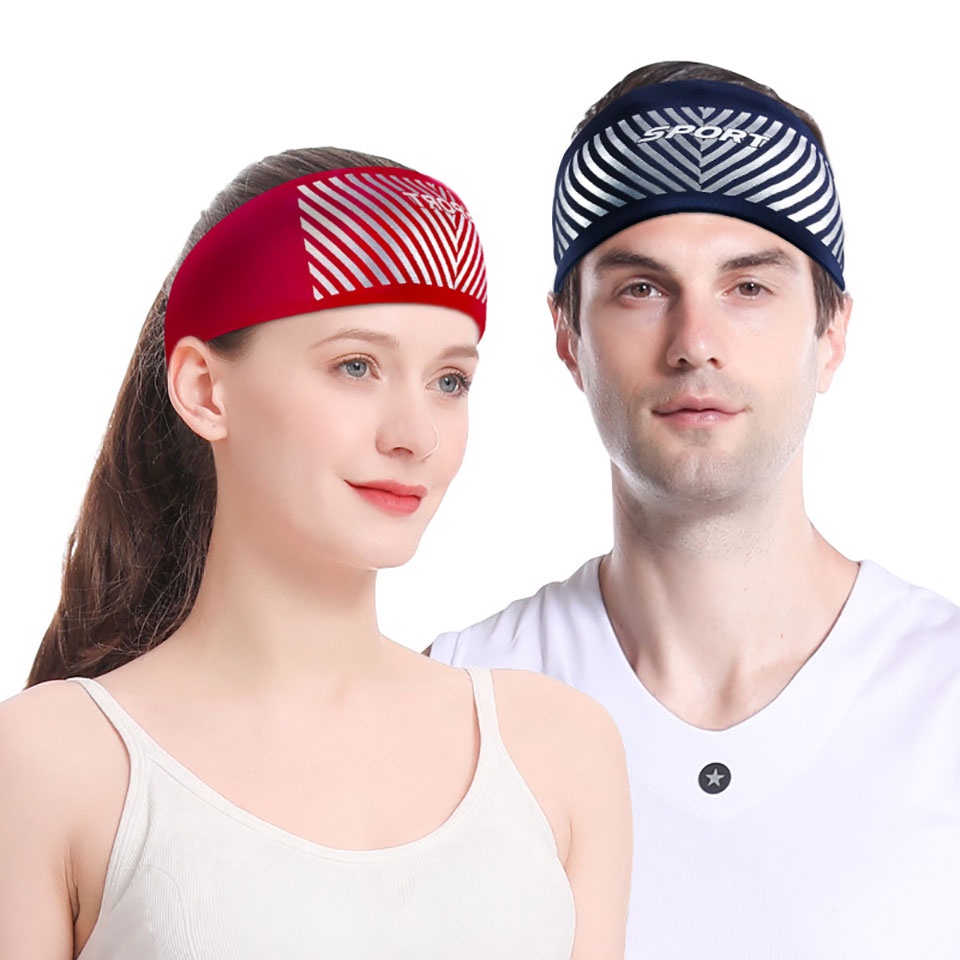 Băng đô thể thao DAYSELECT đeo đầu co giãn thấm hút mồ hôi cho nam và nữ