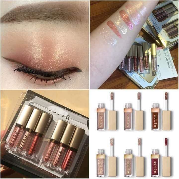 Set nhũ mắt kim tuyến stila 6 cây KB E405 | BigBuy360 - bigbuy360.vn