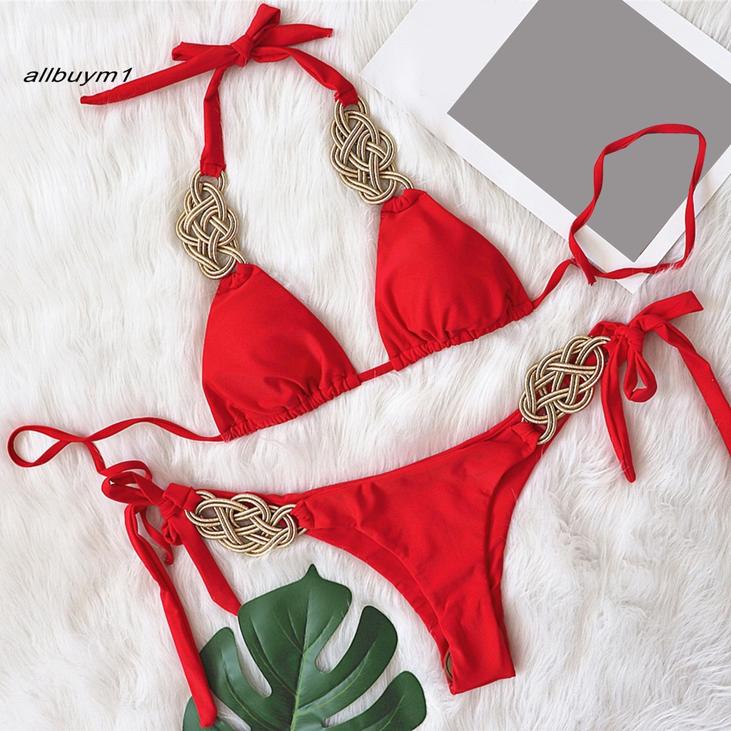 Bộ bikini hai mảnh màu sắc thời trang quyến rũ cho nữ
