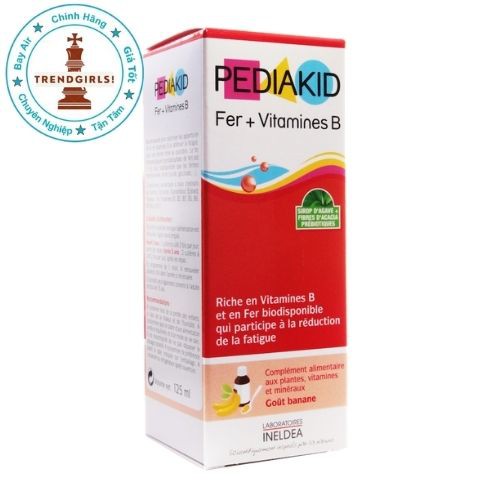 Pediakid Fer + Vitamines B - Bổ sung sắt và vitamin nhóm B (125ml)