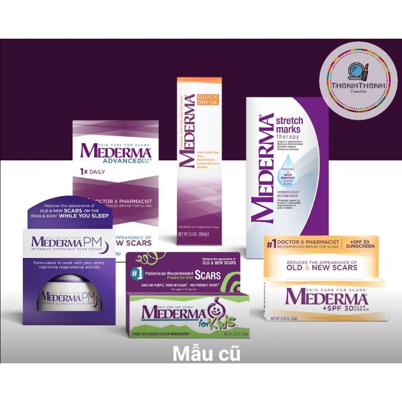 KEM LÀM MỜ SẸO MEDERMA ADVANCED SCAR GEL , MEDERMA SCAR CREAM SPF 30,MEDERMA FOR KIDS