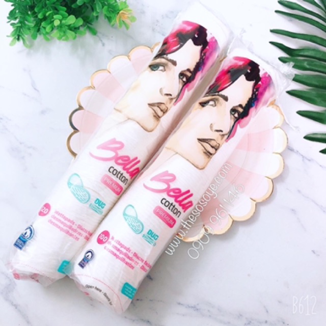 [ Mẫu mới] Bông Tẩy Trang Bella Mềm Mịn 100% Từ Cotton 100 Miếng/120 Miếng | BigBuy360 - bigbuy360.vn