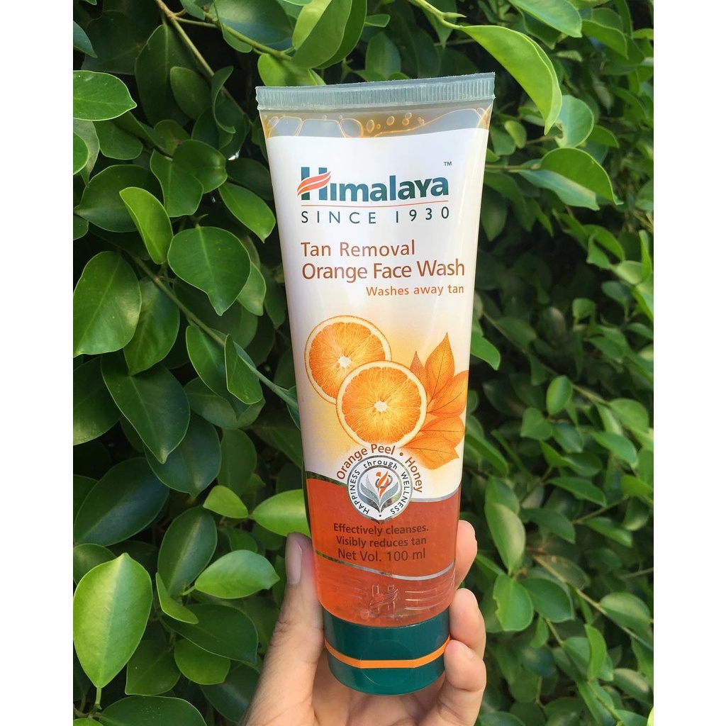 [ HB- Gift] Sữa rửa mặt cam mật ong loại bỏ sạm nám Himalaya Tan Removal Orange Face Wash 100ml