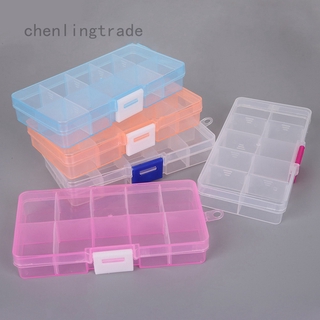 Chenlingtrade Hộp Đựng Thuốc / Trang Sức Mini Trong Suốt Có Thể Tháo Rời Tiện Dụng Mang Theo Du Lịch