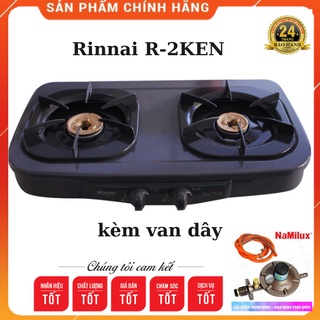 [HÀNG CHÍNH HÃNG] Bếp gas Rinnai R-2KEN-hàng nhập khẩu-nhỏ ngọn-an toàn-tiết kiệm ga-kèm van dây-bảo hành 12 tháng