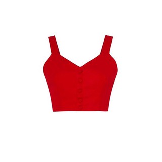 Áo croptop SheByShj hai dây màu đỏ - Demi Top