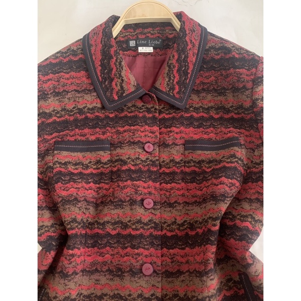 Áo khoác blazer nữ B330 hoạ tiết chất dày dặn 2 lớp 2hand Hàn si tuyển ảnh thật