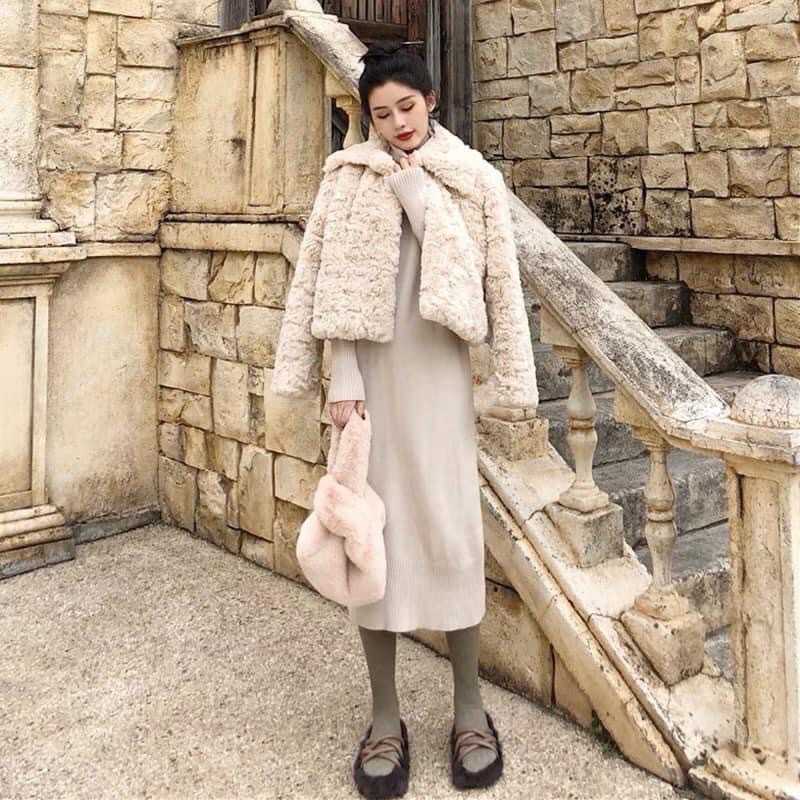 ÁO LÔNG Trần bông SANG CHẢNH, lông mượt, thời trang thu đông