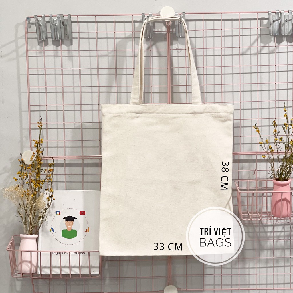 Túi Tote Canvas Nhiều Màu Lựa Chọn Size 33x38