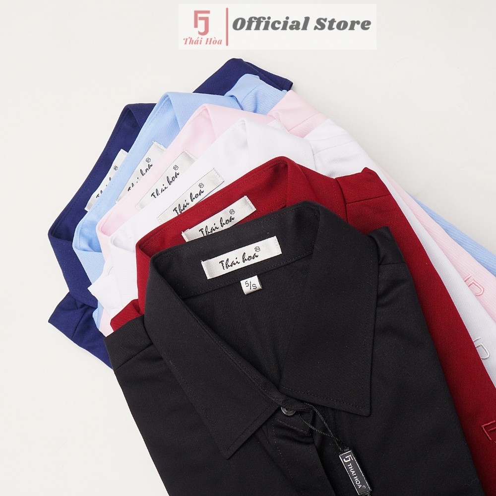 Áo sơ mi nữ Thái Hòa công sở dài tay, sơ mi nữ nhiều màu chất vải sợi tre cao cấp 8919 | BigBuy360 - bigbuy360.vn