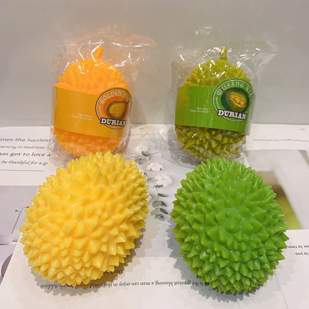Squishy quả sầu riêng Mochi mềm mịn dễ thương chân thực giảm stress co dãn đàn hồi ngộ nghĩnh bóp giải tr