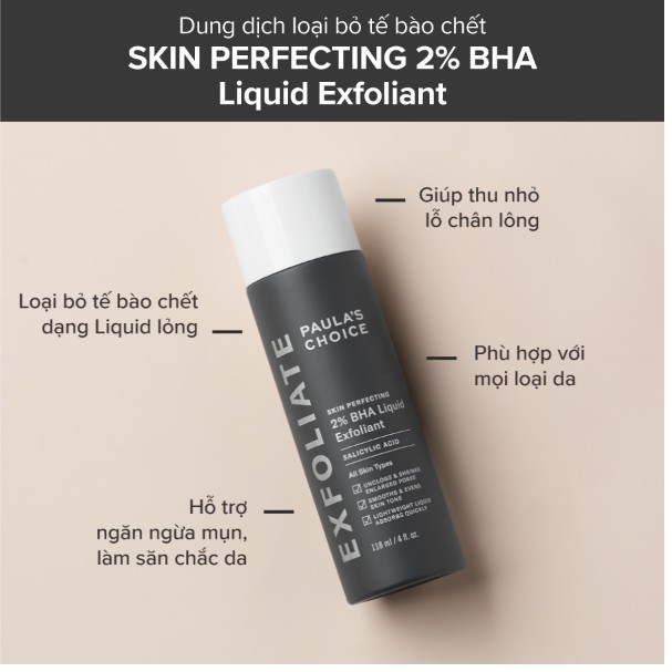 Paula's Choice Dung Dịch Loại Bỏ Tế Bào Chết Skin Perfecting 2% BHA Liquid Exfoliant