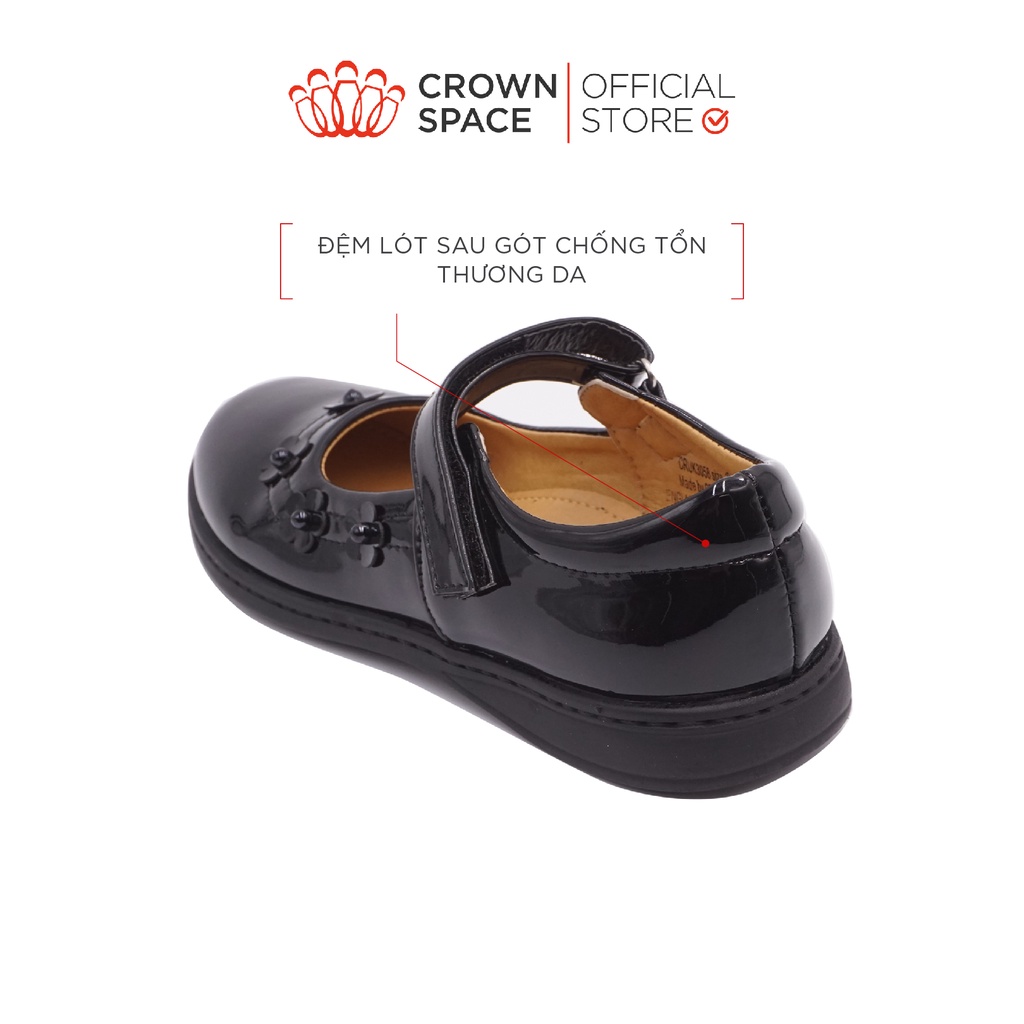 Giày Đi Học Bé Gái Cao Cấp Crown Space CRUK3058 PHIÊN BẢN CAO CẤP SCHOOL SHOES 2022 Thiết Kế Chuẩn Y Khoa Size 33-38