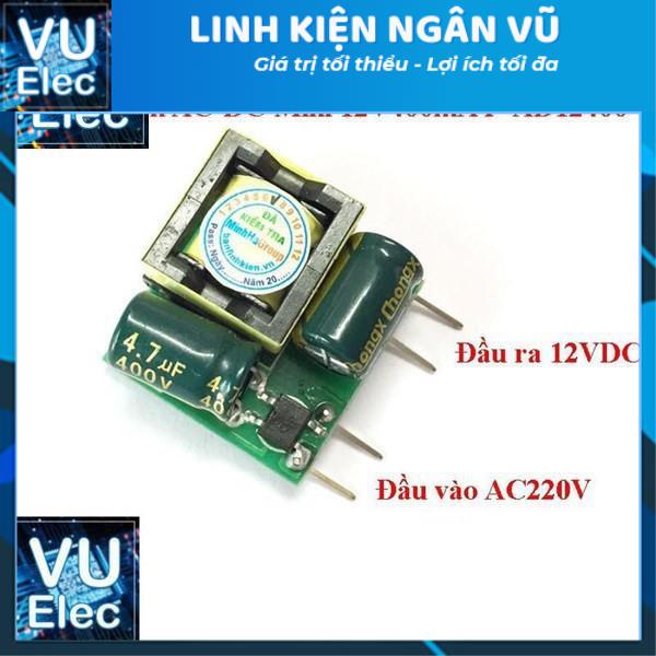 Nguồn AC-DC Mini 12V400mA AD1204-2030